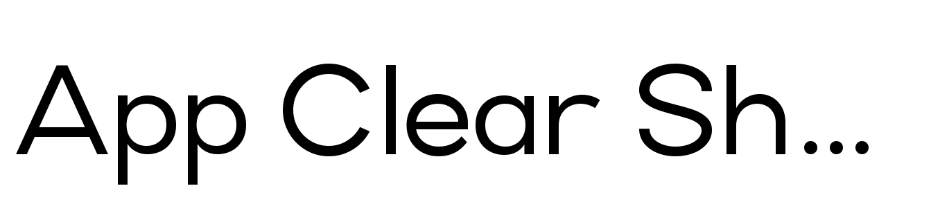 App Clear Sharp Semi Bold